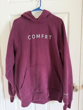 Comfort Hooded Pullover Sweatshirt - Plum